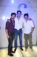 Ravi Dubey with Rahul Mahajan and a friend at the 1st anniversary bash of F Lounge.Diner.Bar.jpg